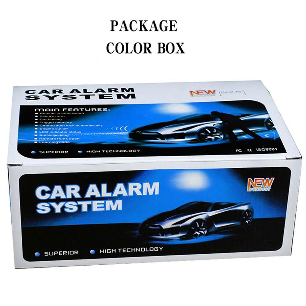 DropShipping One Way Car Alarm Remote Start Ignition Keyless Entry Car Immobilizer Alarma With Siren